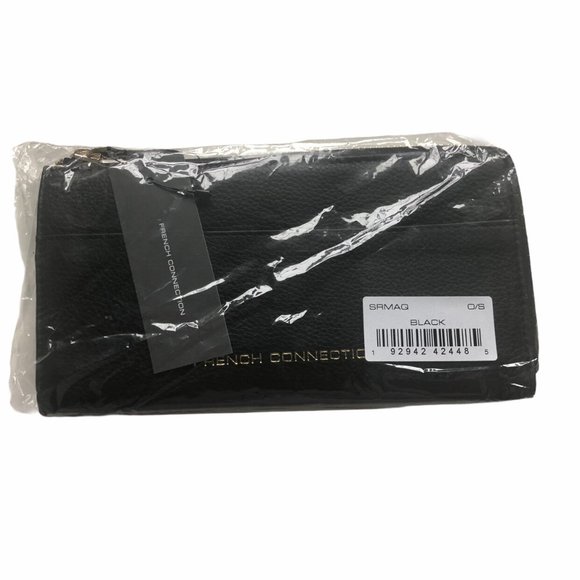 NWT French Connection Vegas Leather Zip Card Purse - Picture 5 of 5